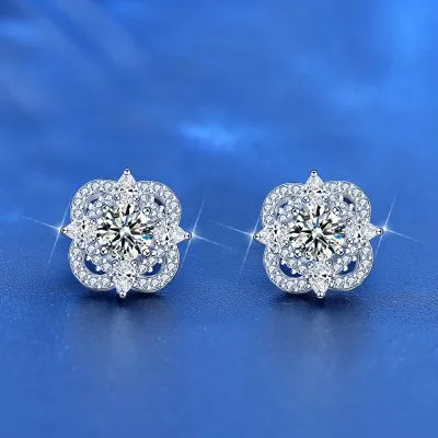 Bông Tai Bạc Nữ đính Kim Cương Moissanite Philomena LILI 054502 4