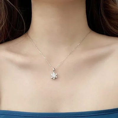 Dây Chuyền Bạc Nữ đính Kim Cương Moissanite Eliana LILI 054969 4