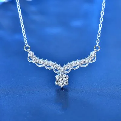 Dây Chuyền Bạc Nữ đính Kim Cương Moissanite Kinsley LILI 055006 1