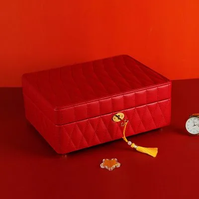 Hộp đựng đồ Trang Sức Nam Nữ Trang Sang Trọng Bọc Da Jasmine LILI 055606 6