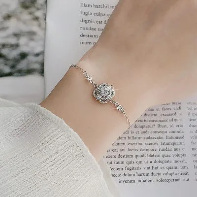 Lắc Tay Bạc Nữ đính Kim Cương Moissanite True Love LILI 054639 2