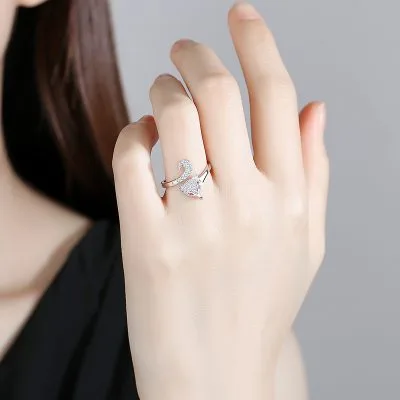 Nhẫn Bạc Nữ đính đá CZ Hình Cáo Hồ Ly Lucy LILI 055139 3