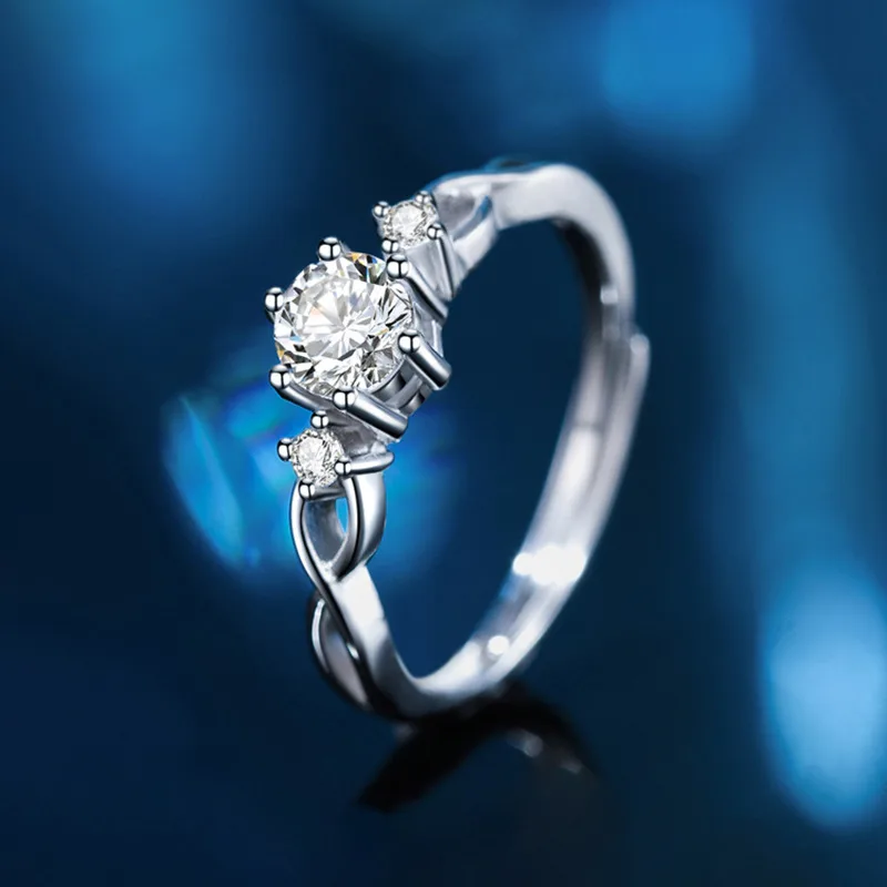 Nhẫn Bạc Nữ đính Kim Cương Moissanite Scarlett LILI 054807 1