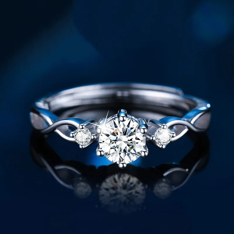Nhẫn Bạc Nữ đính Kim Cương Moissanite Scarlett LILI 054807 5