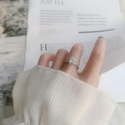 Nhẫn Bạc Nữ đính Kim Cương Moissanite Hình Ngôi Sao 6 Cánh Gianna LILI 054793 3