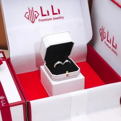 Nhẫn Cặp đôi Bạc đính Kim Cương Moissanite Layla LILI 054884 11