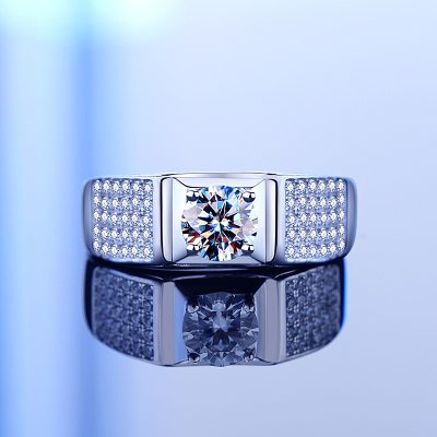 Nhẫn Cặp đôi Bạc đính Kim Cương Moissanite Victoria LILI 054923 5.jp6