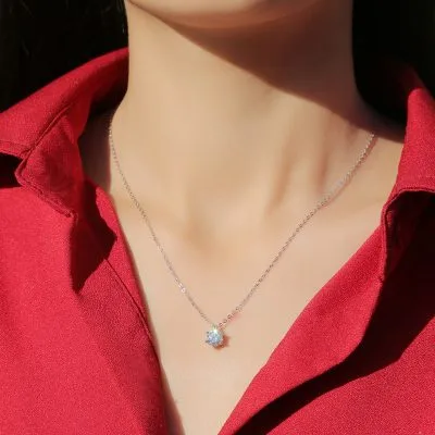 Dây Chuyền Bạc Nữ đính Kim Cương Moissanite Miriam LILI 060575 2