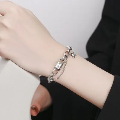 Lắc Tay Bạc Thái S925 Nữ Chuỗi Xích Ngôi Sao Cá Tính Hope LILI 063309 4
