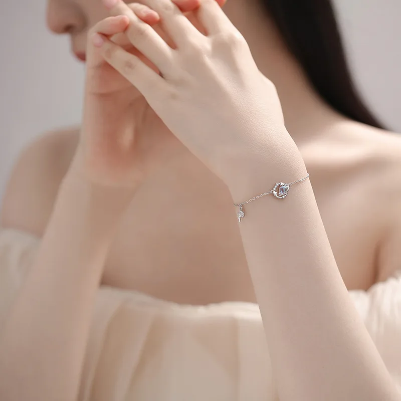 Lắc Tay Bạc Nữ đính đá CZ Hành Tinh Nhỏ Alessandra LILI 064710 3