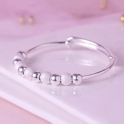 Lắc Tay Bạc đặc Cho Bé Gái Trai Bi Tròn Baby LILI 066819 4