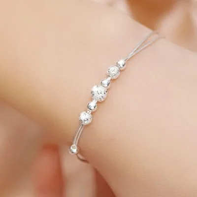 Lắc Tay Bạc Nữ Chuỗi Hạt Tròn Cassidy LILI 066525 5