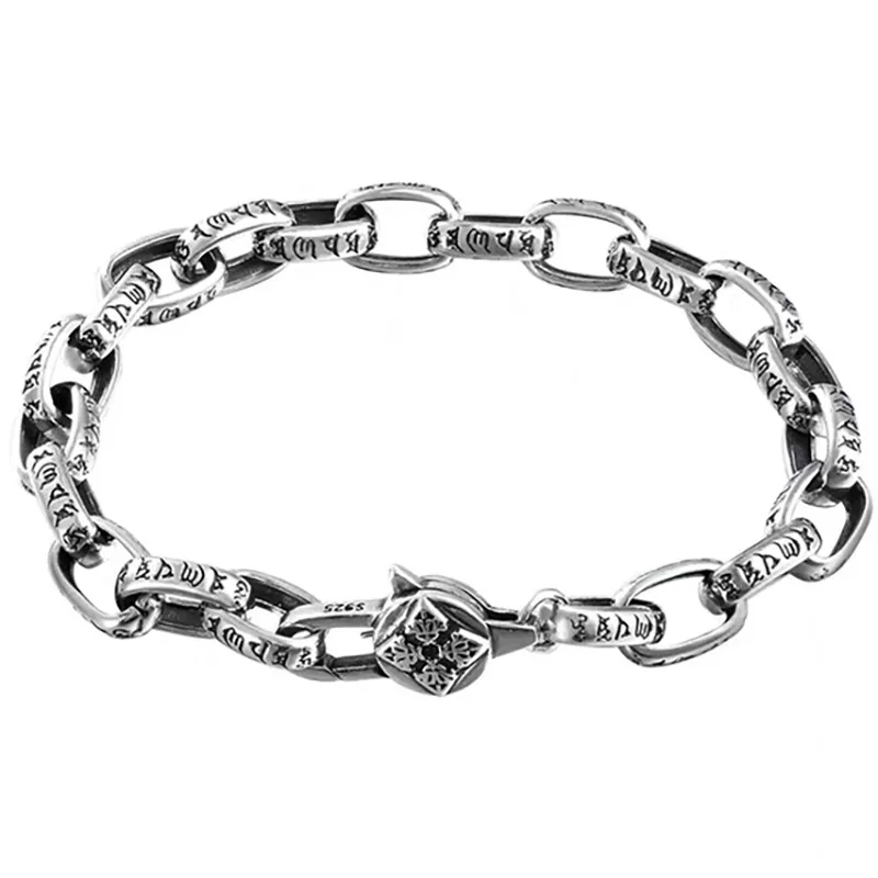 Lắc Tay Bạc Thái Nam Thần Chú Holland LILI 069286 2