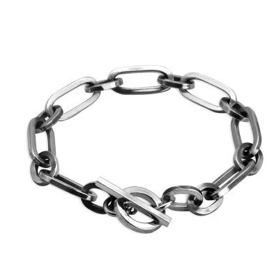 Lắc Tay Bạc Nam Hip Hop đơn Giản Dạng Xích Palmer LILI 069267 3