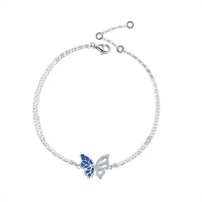 Lắc Tay Bạc Nữ đính đá CZ Cánh Bướm Aubrielle LILI 068401 6