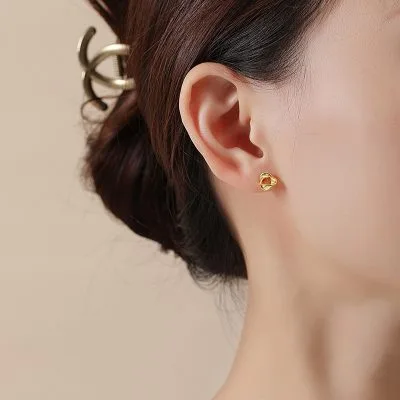 Bông Tai Bạc Nữ Dạng Xoắn Callie LILI 072879 1