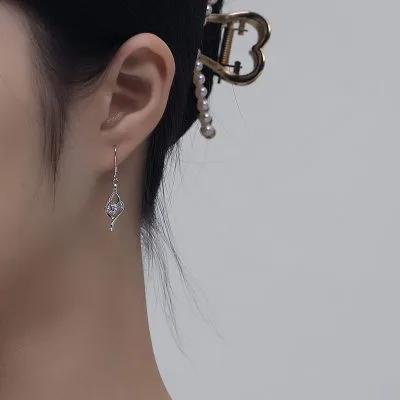 Bông Tai Bạc Nữ đính đá CZ Hình Giọt Nước Sienna LILI 072871 6