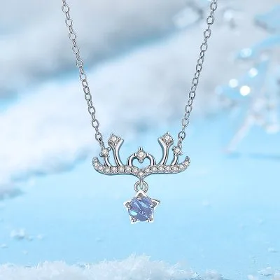 Dây Chuyền Bạc Nữ đính đá CZ Hình Gạc Hươu Tori LILI 071455 3