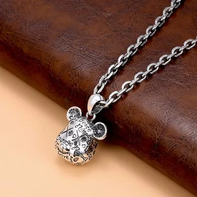 Mặt Dây Chuyền Bạc Nữ Nam Chuột Mickey LILI 073630 2