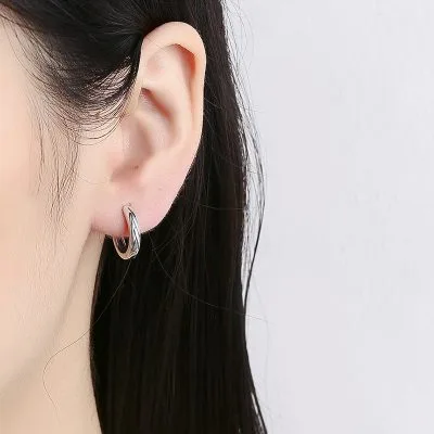 Bông Tai Bạc Nam Nữ Tròn Hình Cây Creed LILI 078454 5