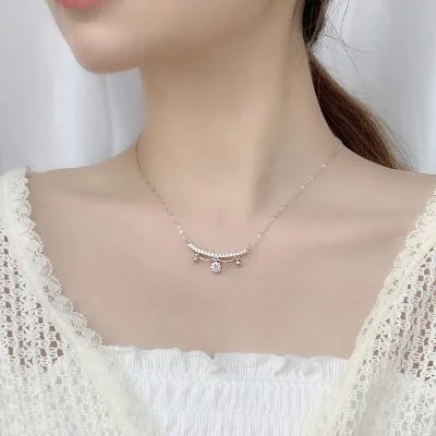Dây Chuyền Bạc Nữ đính Kim Cương Moissanite Jazmin LILI 075509 1
