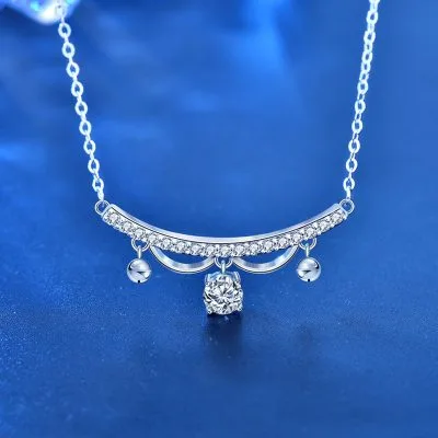 Dây Chuyền Bạc Nữ đính Kim Cương Moissanite Jazmin LILI 075509 2