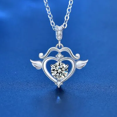 Dây Chuyền Bạc Nữ đính Kim Cương Moissanite Mũi Tên Tình Yêu LILI 075519 2