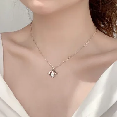 Dây Chuyền Bạc Nữ đính Kim Cương Moissanite Mũi Tên Tình Yêu LILI 075519 3