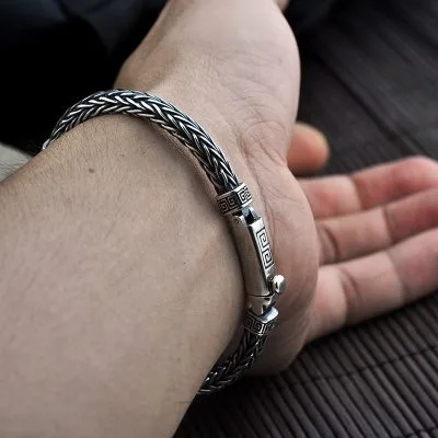 Lắc Tay Bạc Nam Cá Tính Matias LILI 076541 4