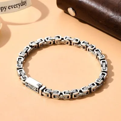 Lắc Tay Bạc Nam Dạng Chuỗi Sebastian LILI 075944 1