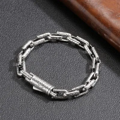 Lắc Tay Bạc Nam Dạng Chuỗi Xích Alejandro LILI 076567 1