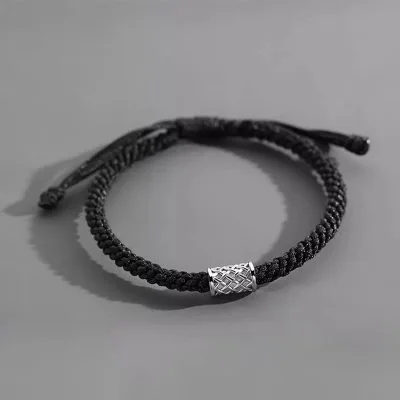 Lắc Tay Bạc Nam Dây Bện Dù Sáp Thời Trang Zayne LILI 078215 3