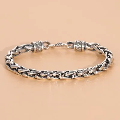 Lắc Tay Bạc Nam Ngầu Adonis LILI 076592 1