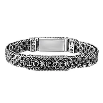 Lắc Tay Bạc Nam Ngầu Forever LILI 078019 5