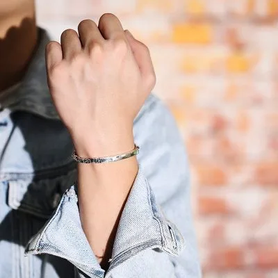 Lắc Tay Bạc Nam Ngầu Mặt Trơn Bryson LILI 076310 3
