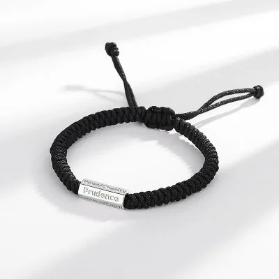 Lắc Tay Bạc Nữ Nam Dây Bện Dù Sáp Bảy đức Tính Jaziel LILI 078237 4