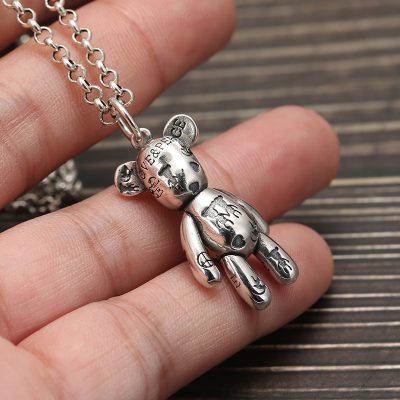 Mặt Dây Chuyền Bạc Thái Nam Chú Gấu Colby Cá Tính LILI 078251 1
