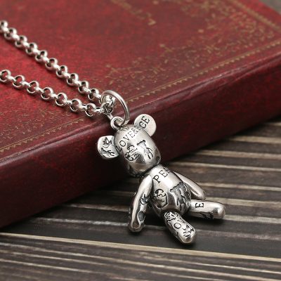 Mặt Dây Chuyền Bạc Thái Nam Chú Gấu Colby Cá Tính LILI 078251 2