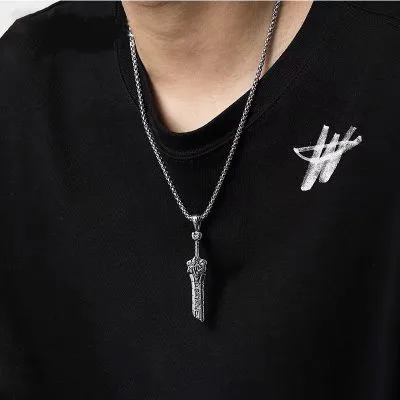 Mặt Dây Chuyền Bạc Thái Nam Hình Thanh Kiếm Gãy Cristian LILI 07744 1