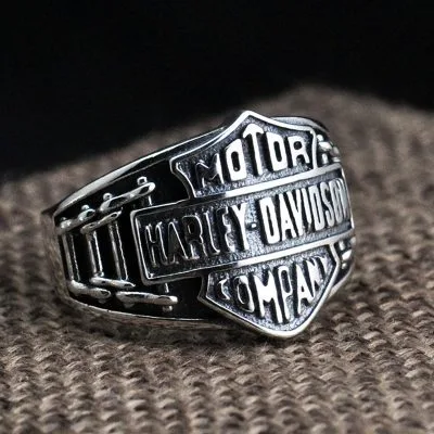 Nhẫn Bạc Nam Harley Davidson LILI 077330 1