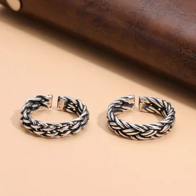 Nhẫn Bạc Nam Dạng Chuỗi Xoắn Gideon LILI 077543 2