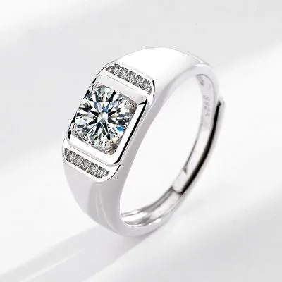 Nhẫn Bạc Nam đính đá Cubic Zirconia Antonio LILI 077267 1
