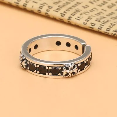 Nhẫn Bạc Nam đính đá Cubic Zirconia Hình Chữ Thập Warren LILI 077523 1