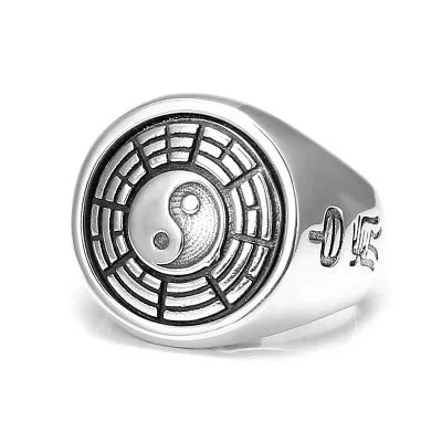 Nhẫn Bạc Nam Hình Bát Quái Kohen LILI 077794 5