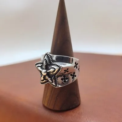 Nhẫn Bạc Nam Hình Ngôi Sao 5 Cánh Zaiden LILI 077851 4