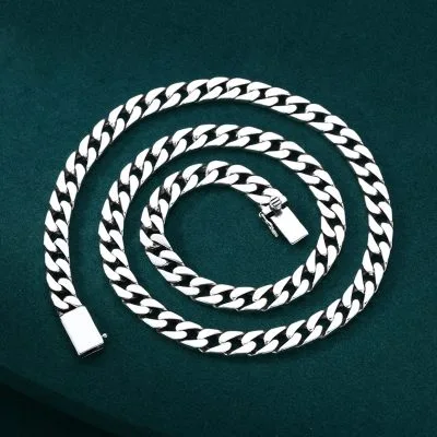 Dây Chuyền Bạc Nam Nữ Dạng Cuban Chuỗi Vance LILI 080856 5