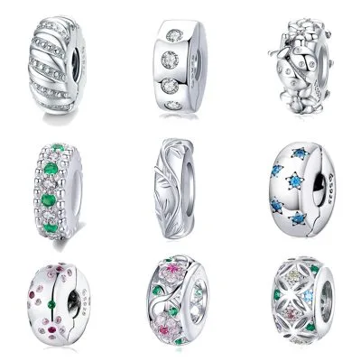 Hạt Charm Bạc Nữ đính đá CZ Josephine LILI 084942 1