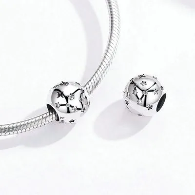 Hạt Charm Bạc Nữ đính đá CZ Hình 12 Cung Hoàng đạo Irene LILI 086209 1