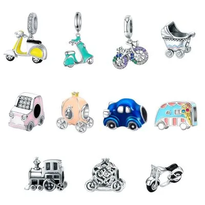 Hạt Charm Bạc Nữ đính đá CZ Hình Các Loại Xe Della LILI 085994 13