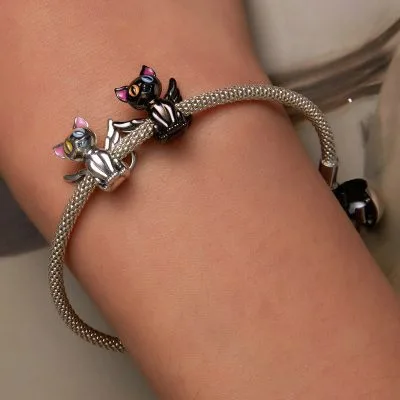 Hạt Charm Bạc Nữ đính đá CZ Hình Mèo Dễ Thương Abby LILI 085450 4